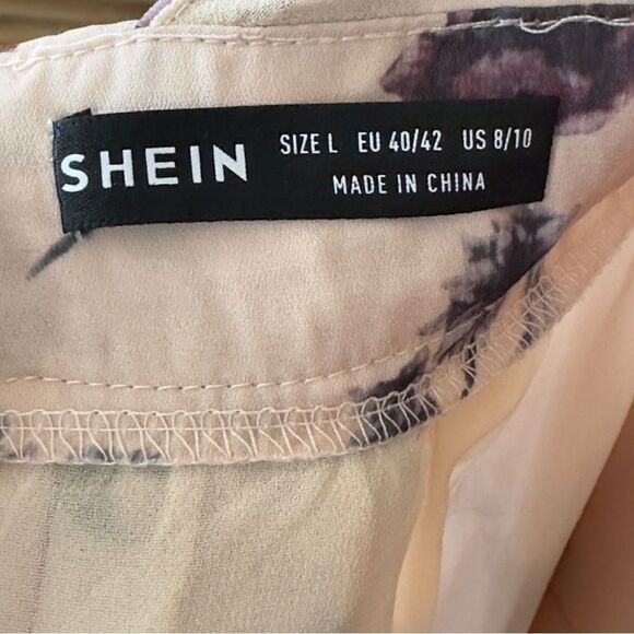 SHEIN Crisscross Back Floral Maxi Dress LARGE - Picture 11 of 14